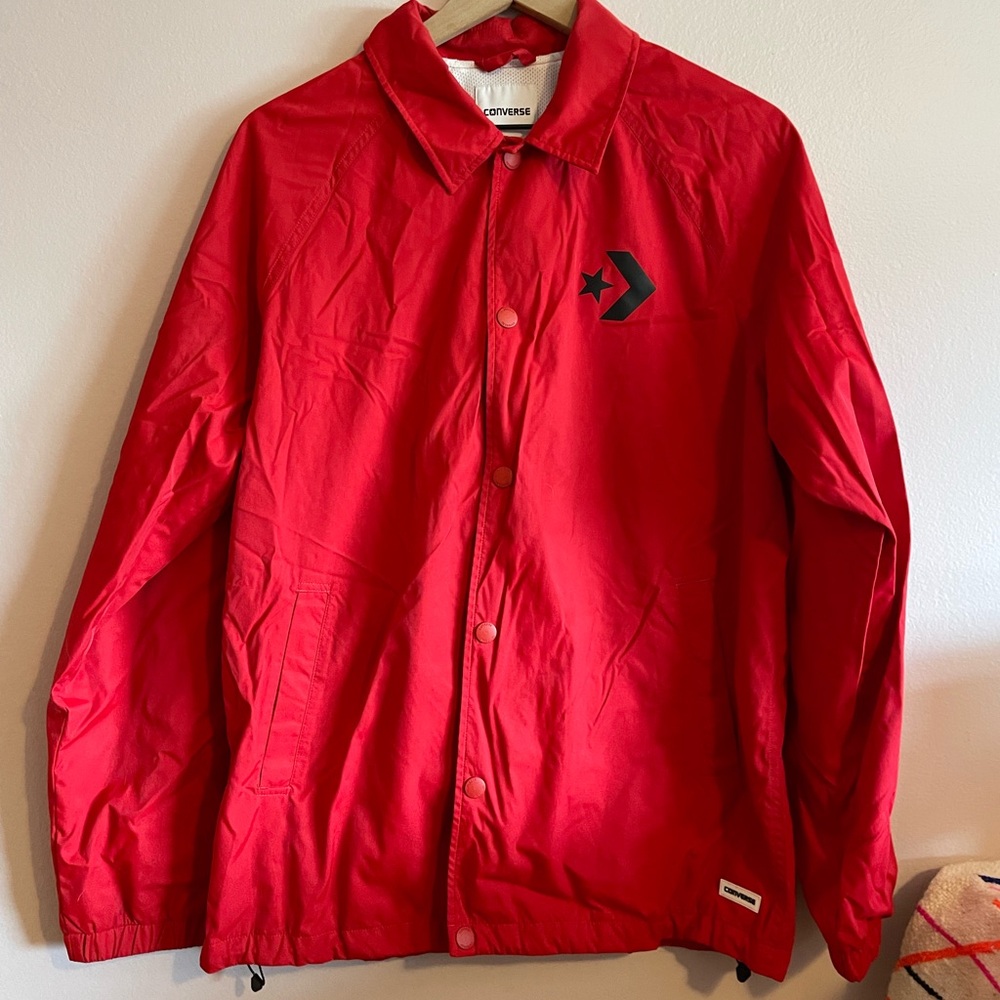 Converse Men's Red Coaches Jacket